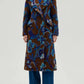 Wide Lape Printed Long Coat