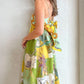 Animal print French backless dress