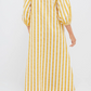 Lemon Striped Vacation Dress