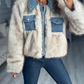Fancy Faux Fur Denim Jacket