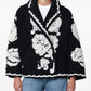 Floral-arabesque Single-breasted Jacket