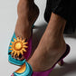 Sun and Crescent Moon Heel