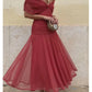 Elegant Floral Elastic Flowy Dress