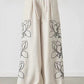 Fashion Linen Printed Wide Leg Sets