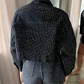 Cropped Diamond Denim Jacket