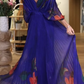 Elegant V-neck Chiffon Maxi Dress