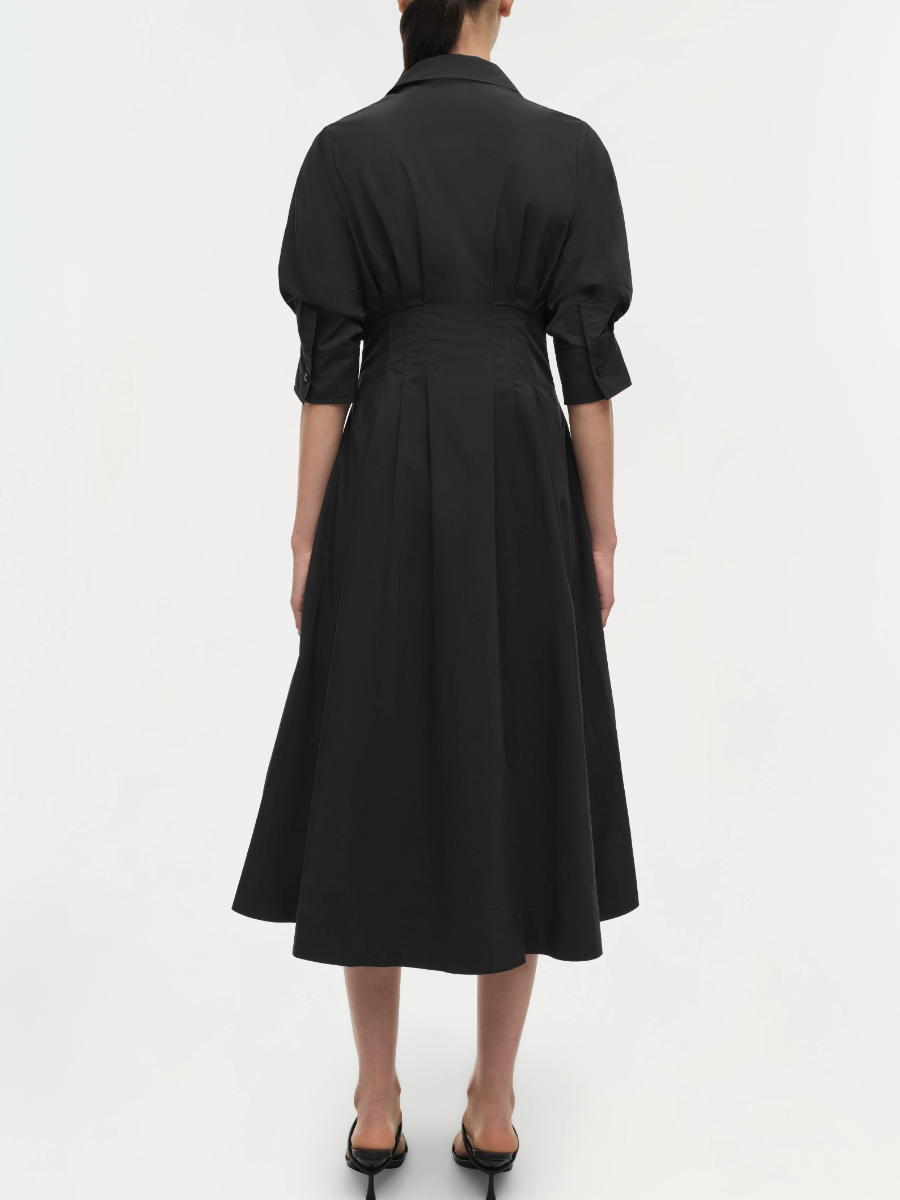 Jazz Pintuck Midi Dress