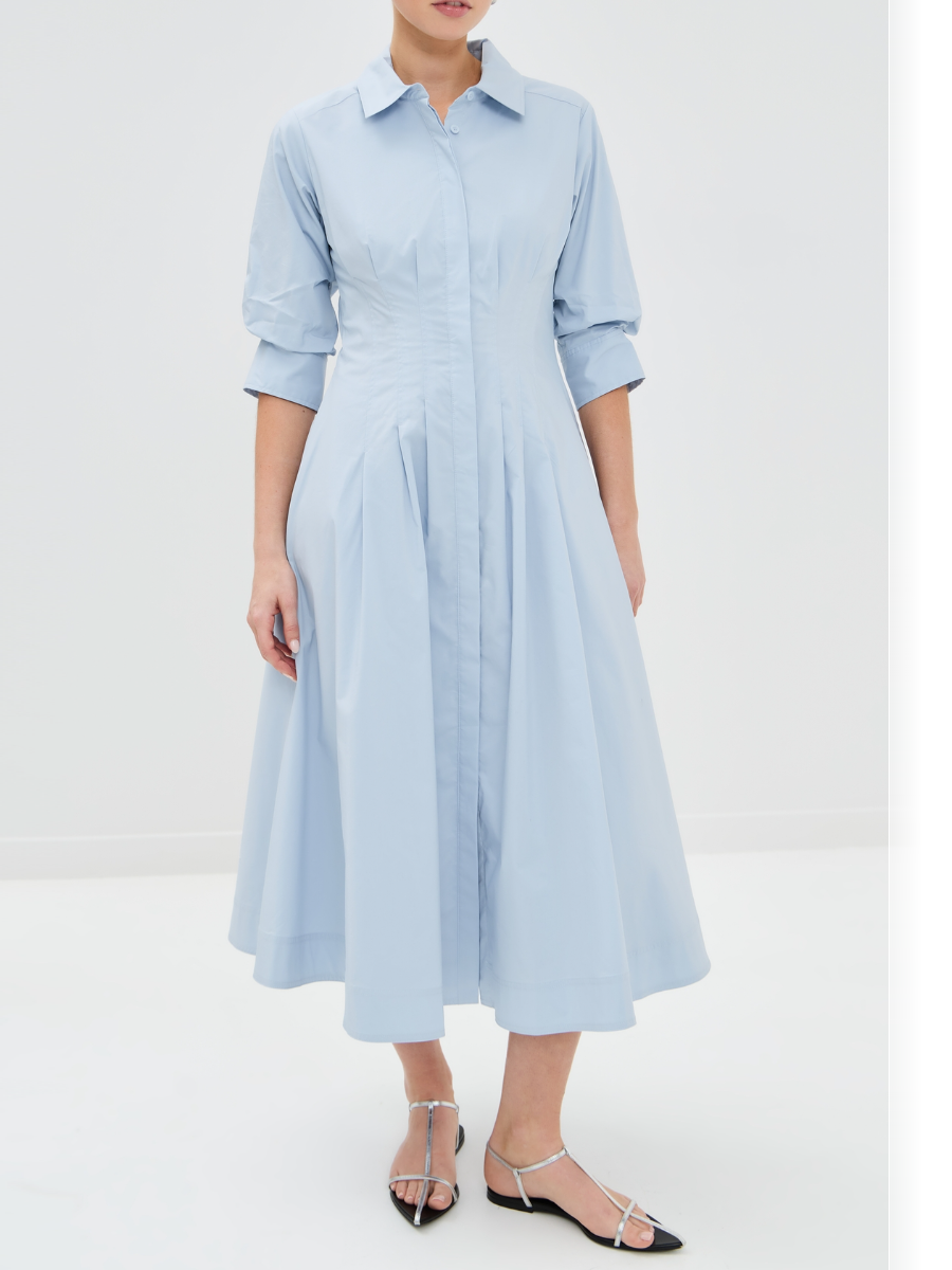 Jazz Pintuck Midi Dress