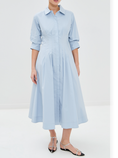 Jazz Pintuck Midi Dress