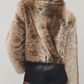 Cropped Faux Fur Coat