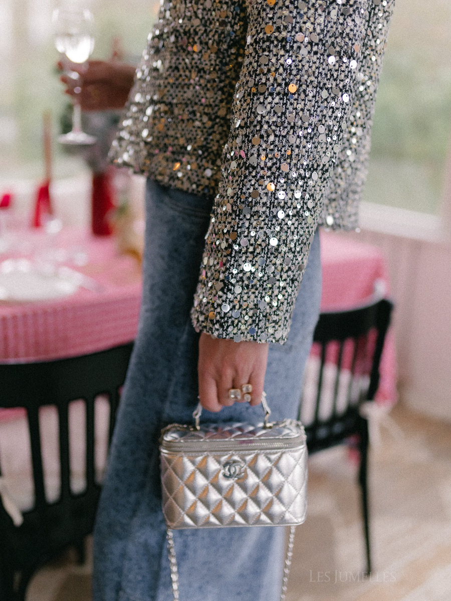 Silver Vivian Sequin Jacket