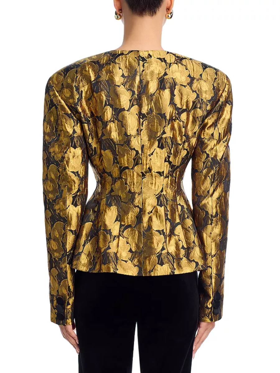 Wanda Metallic Jacquard Blazer