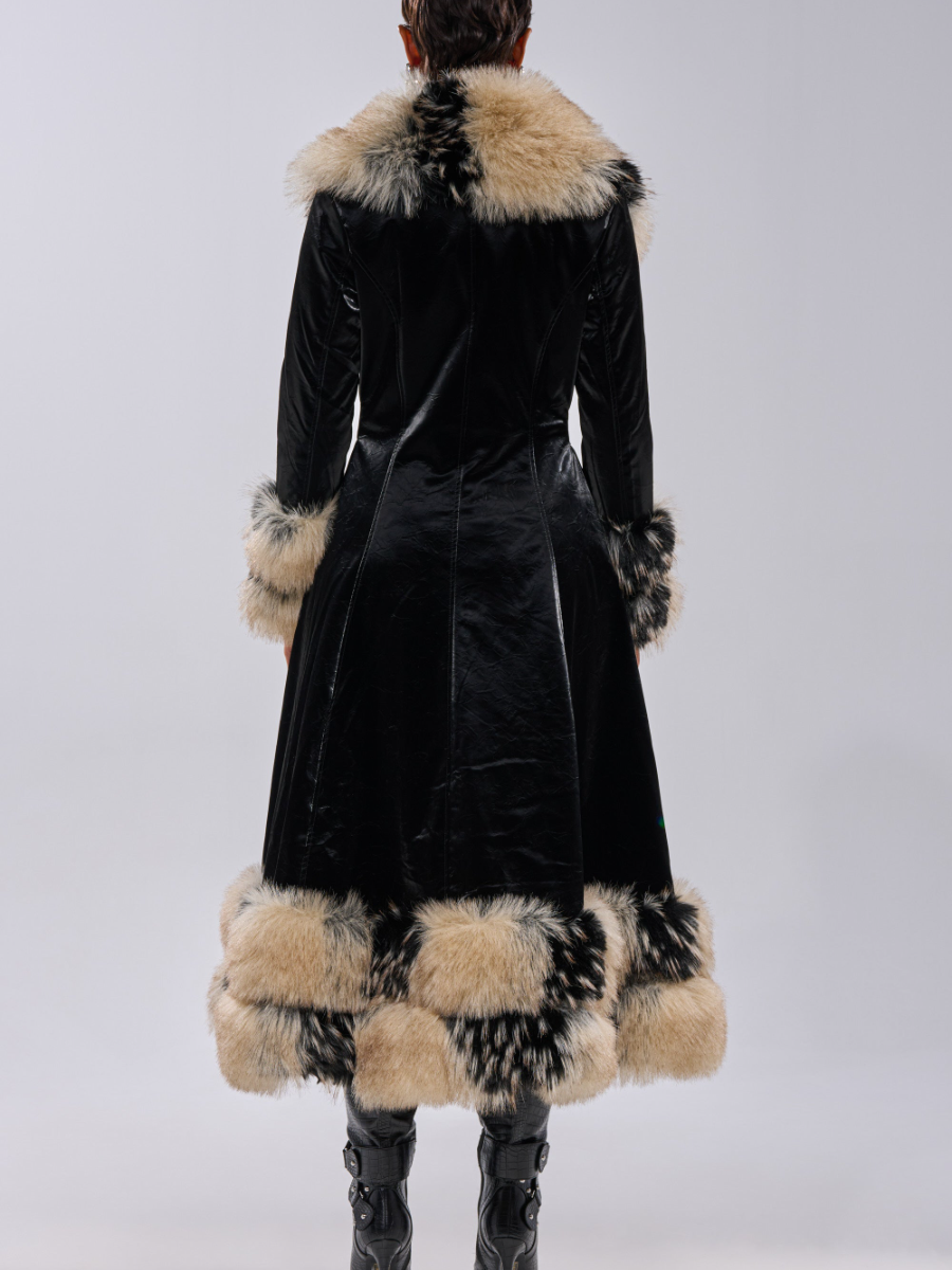 Velvet Faux Fur Jacket