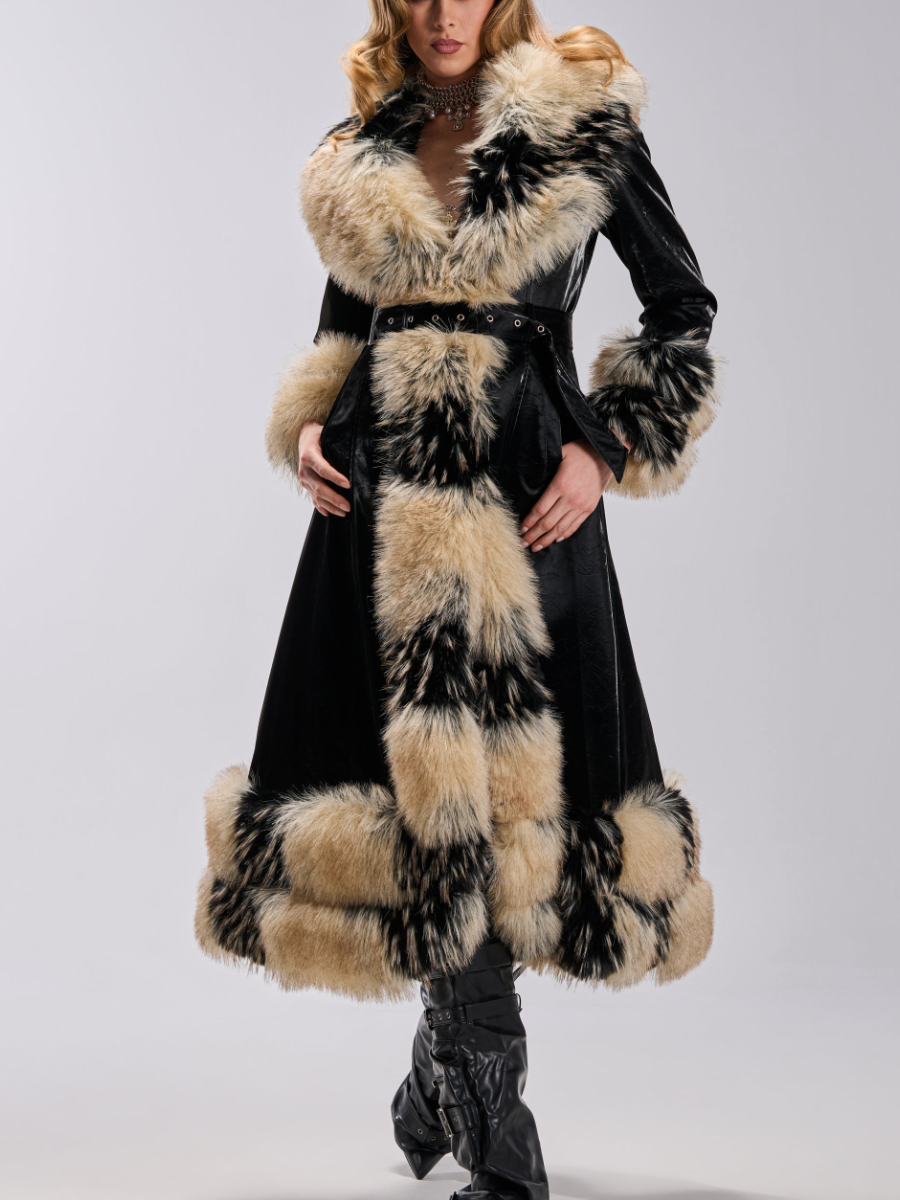 Velvet Faux Fur Jacket