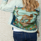 Denim Print Long Sleeve Jacket
