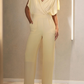 Elegant V-Neck Chiffon Jumpsuit