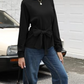 Crewneck Tie Knot Sweatshirt Pullover