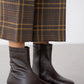 Women's Leather Side Zipper Boots