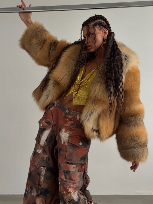 Luxurious  Faux Fur Jacket