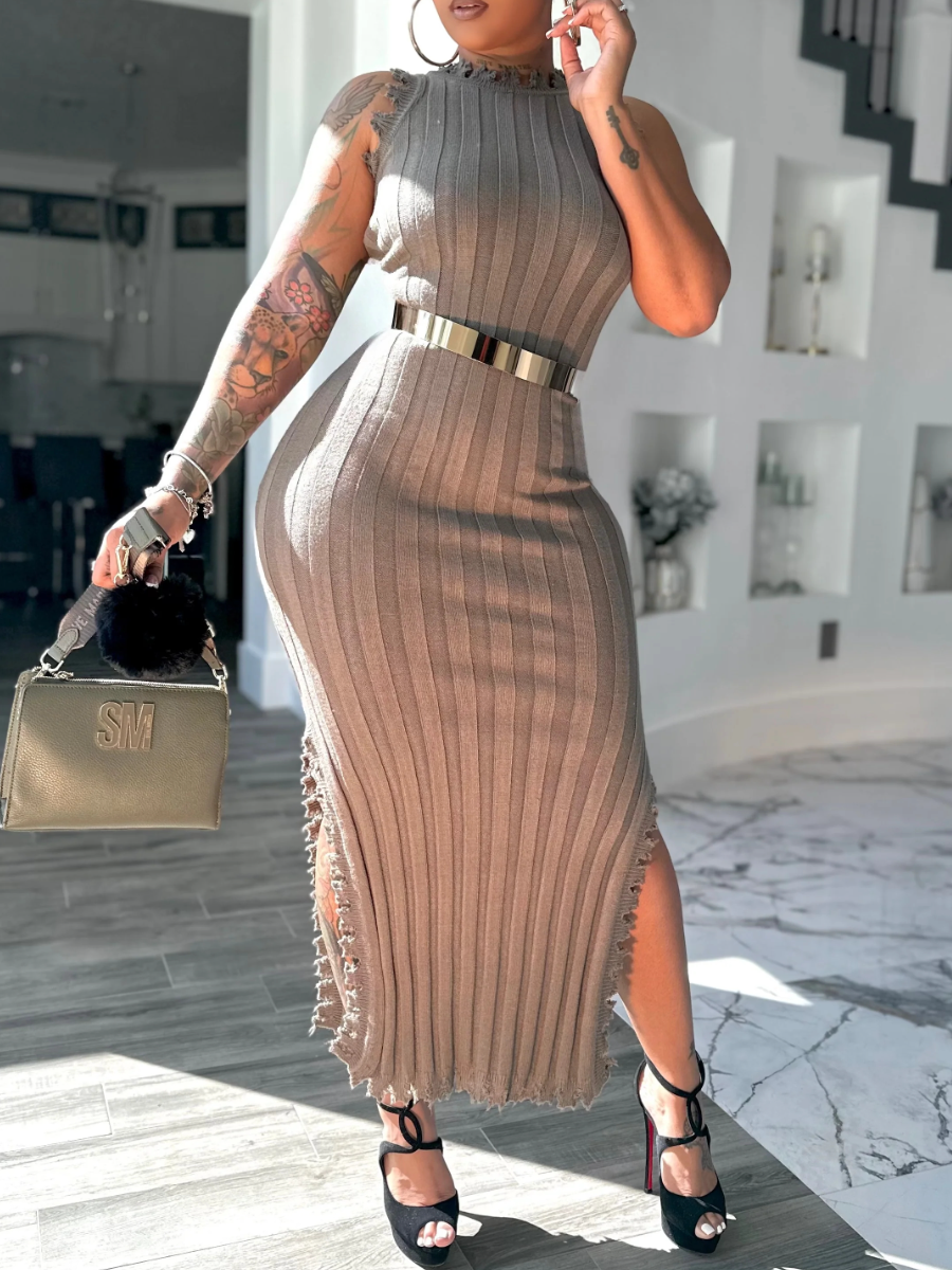 Knitted 2pc Dress Set