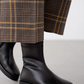 Women's Leather Side Zipper Boots