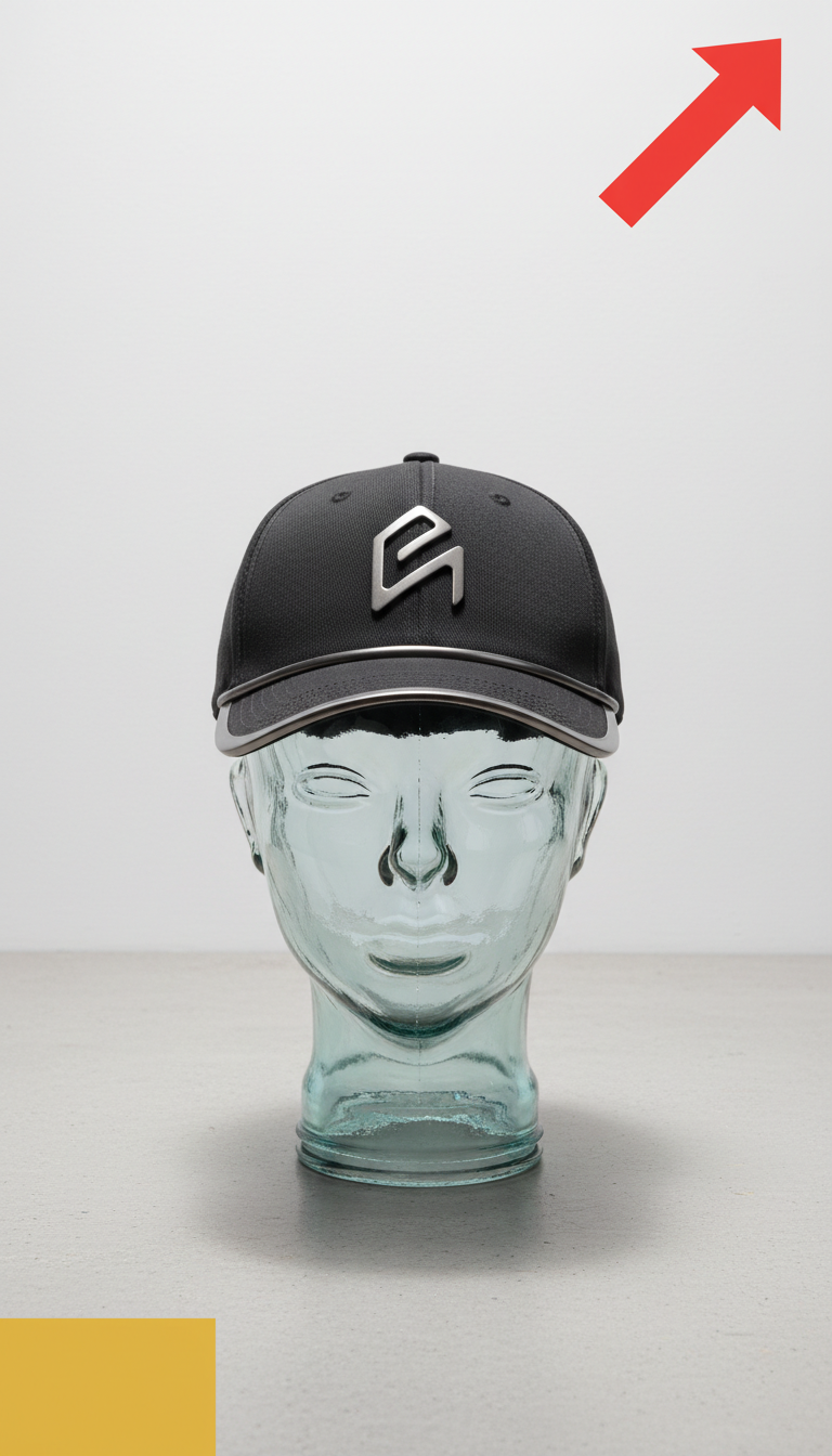 Limited-edition collaboration hat with metallic trim
