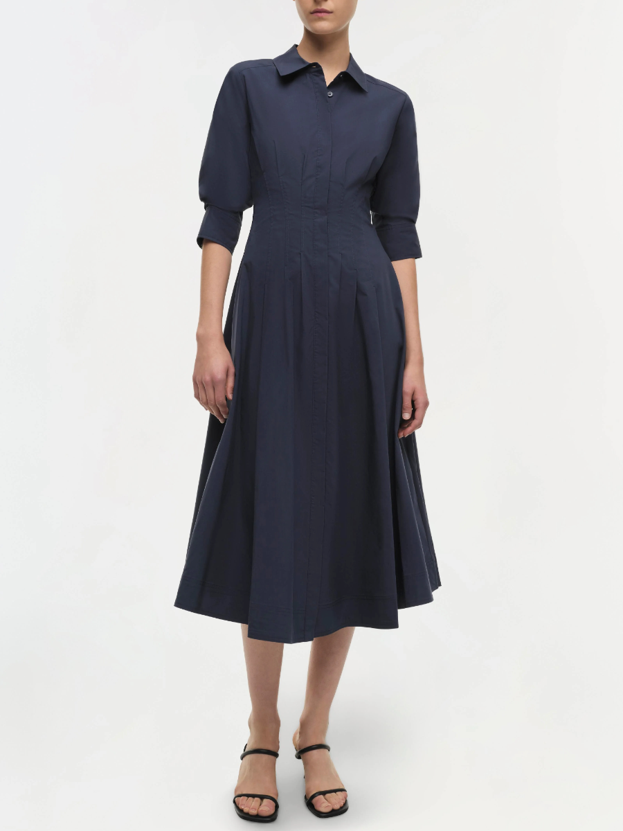 Jazz Pintuck Midi Dress