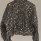 Sequined Zip Bomber Jacket
