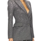Crystal Embellished Fitted Blazer & Trousers