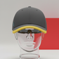 Statement cap in technical fabric with city yellow accent
