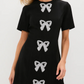 Beaded Bows Bernadette Mini Dress