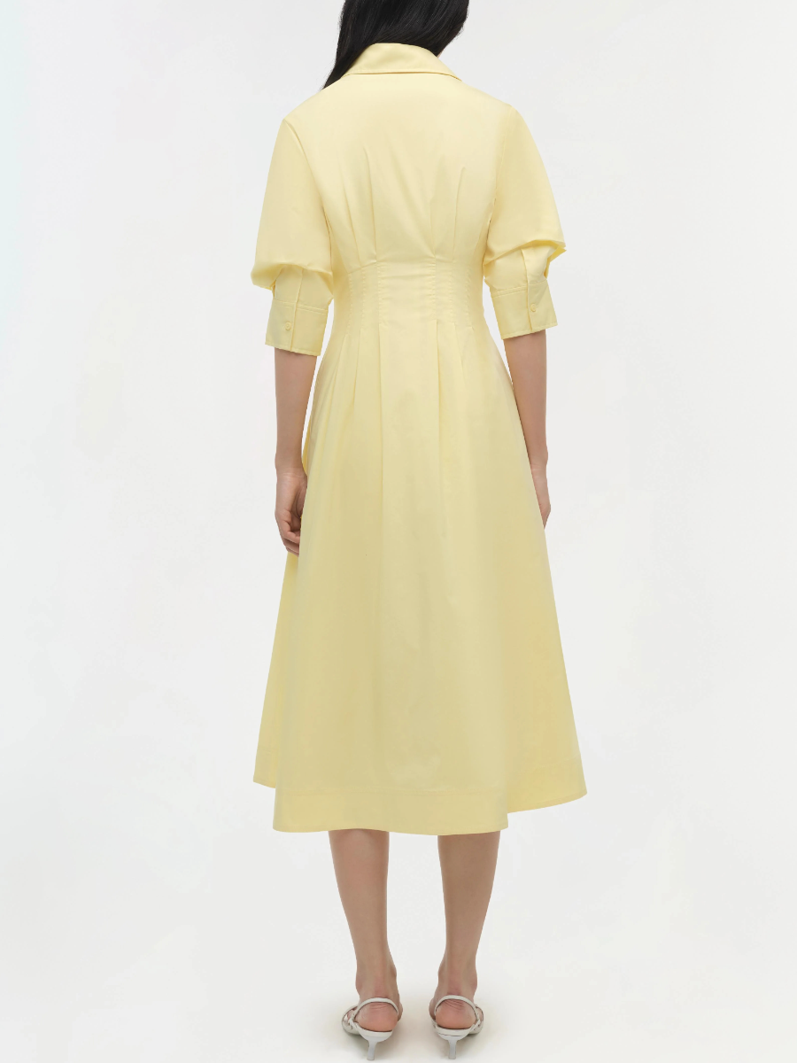 Jazz Pintuck Midi Dress