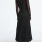 Women's Glitter Ruffle Maxi Dress