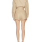 The Sculpted Strong-Shoulder Zip-Up Romper