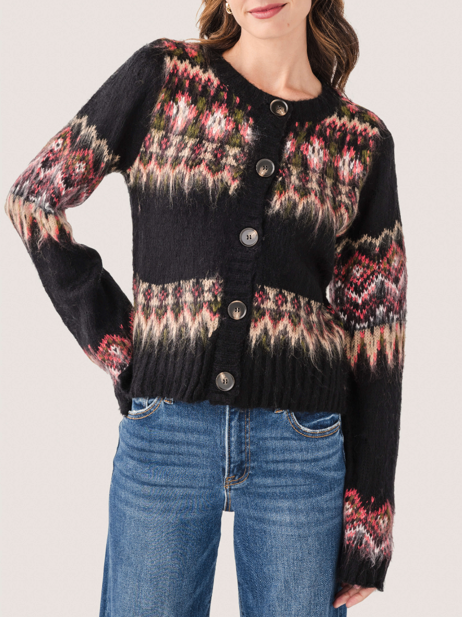 Icelandic Fuzzy Knit Cardigan