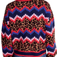 Mixed Print Jacquard Cardigan