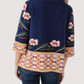 Fate Patterned Jacquard Knit Mock Neck Sweater