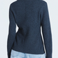 V Neck Cardigan Sweater and Knit Barrel Pants