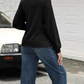 Crewneck Tie Knot Sweatshirt Pullover
