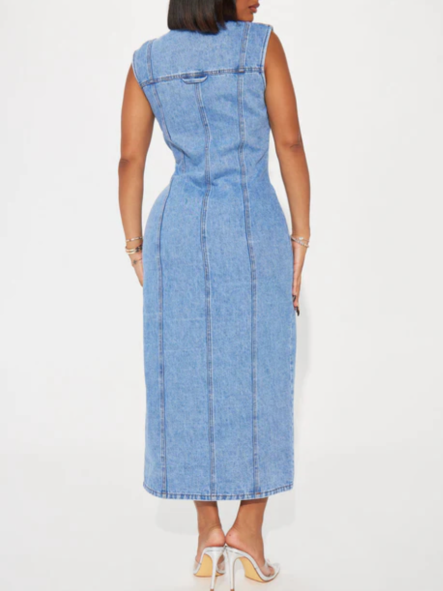 Tallahassee Denim Maxi Dress