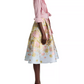 Mixed Media Floral Jacquard Shirt Dress