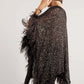 Asymmetric feather sequin set