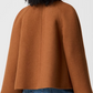 Cropped Wool-blend Swing Coat