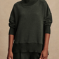 High-Neck Side Zipper Sweatshirt and Pants Set