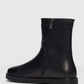 Women's Leather Side Zipper Boots