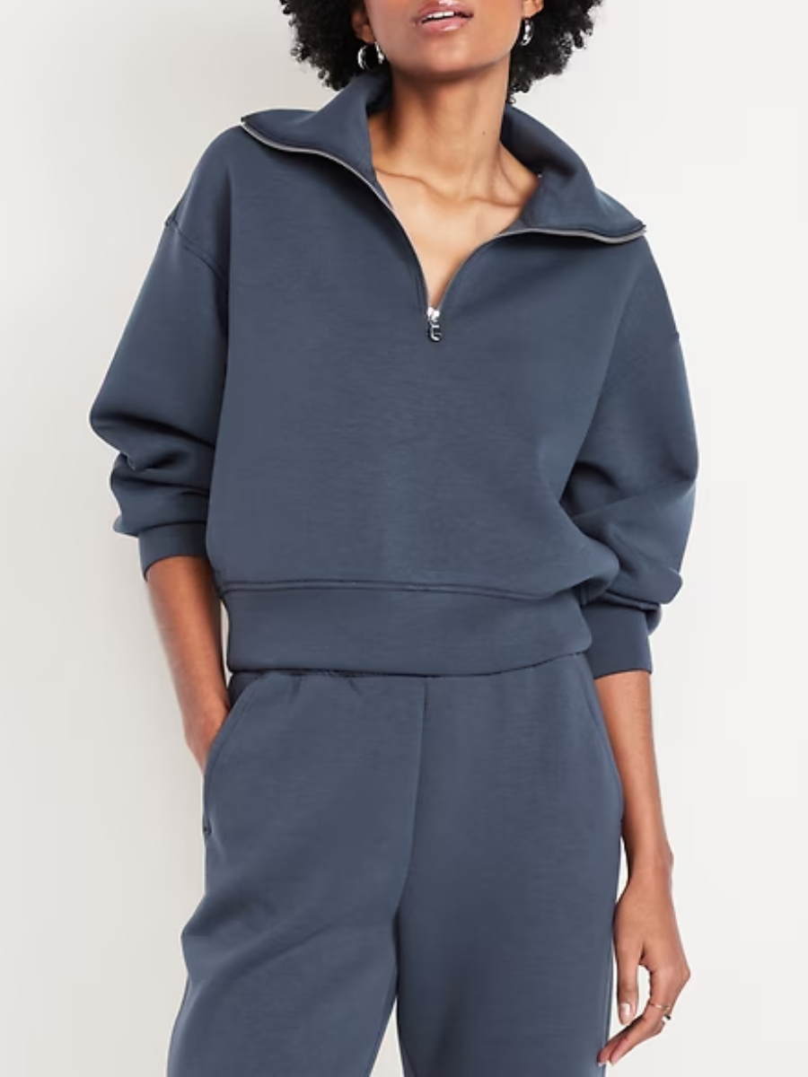 Bounce Fleece Half-Zip Pullover Sweatshirt Set