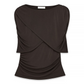 Draped Overlap Cape Top