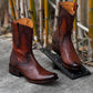 Italian Vintage Carved Deerskin Boots