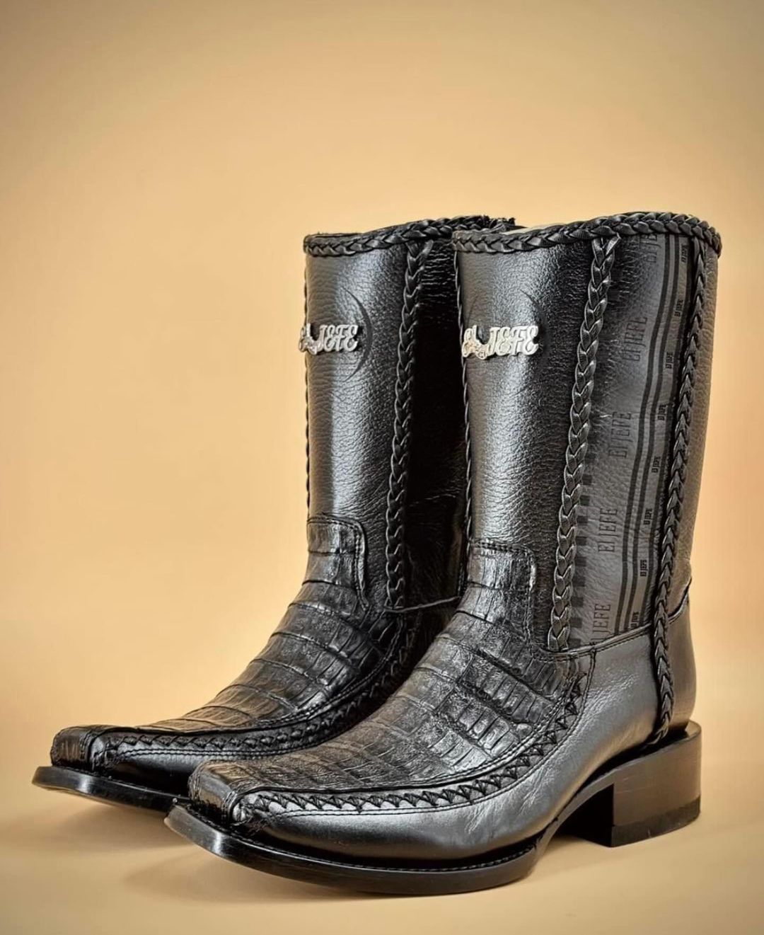 Brock Crocodile Leather Cowboy Boots