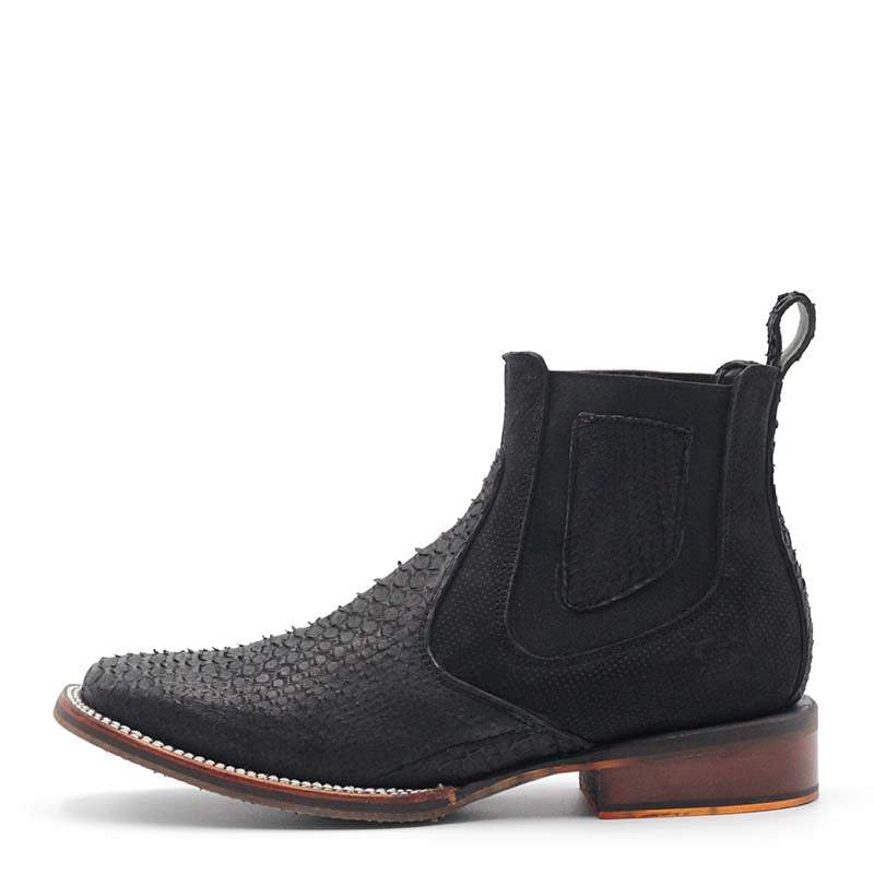 Men's Python Print Ankle Boots